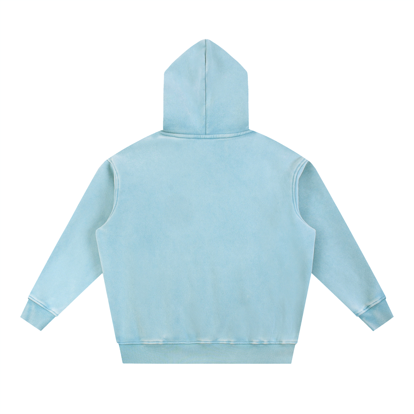 Triple Faith™ Snow Wash Fleece Oversized Hoodie – Lion Head Christian Streetwear