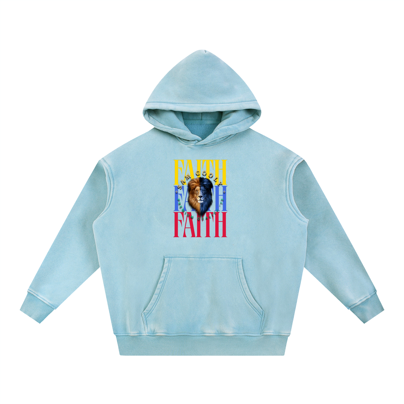 Snow Wash Fleece Oversize Hoodie